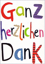 Klappkarte Ganz herzlichen Dank