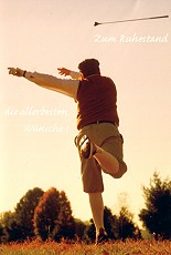 Klappkarte Ruhestand, Golfschlger %