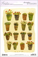 Sticker Blumentpfe