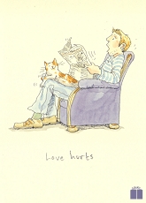 Klappkarte Love hurts