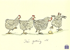 Klappkarte She's getting old