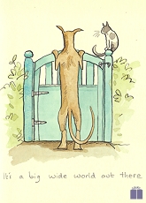 Klappkarte It's a big wide