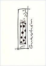 Klappkarte Gutschein, Pckchen