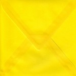 Quadratischer Umschlag, transparent gelb