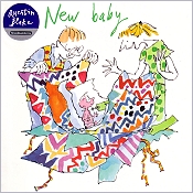 Klappkarte New Baby, grn %