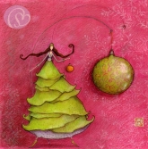 Postkarte Weihnachtskugel