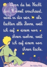 Postkarte Der kleine Prinz, Himmel