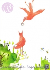 Postkarte Vogelhochzeit