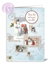 Klappkarte Schneemann (5 Stck)