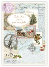 Postkarte Schlitten (5 Stck)