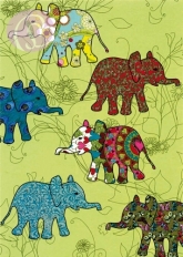 Postkarte Fabulous Beasts, grn