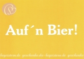 Postkarte Auf'n Bier