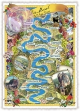 Postkarte Die Mosel