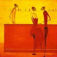 Ona - Postkarte Art Caf�