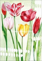 Klappkarte Tulpen
