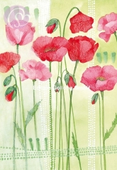 Klappkarte Mohn