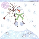 Geschenkkarte Schneemann (5 Stck)