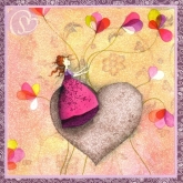 Postkarte Big-Hearted Princess