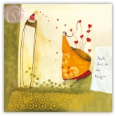 Postkarte Heute bist du die Knigin