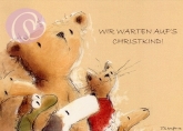 Postkarte Wir warten auf's Christkind!