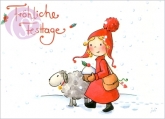 Postkarte Frhliche Festtage