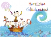Postkarte Herzlichen Glckwunsch, Pirat