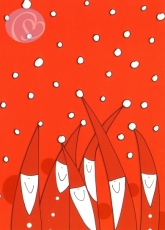 Postkarte Weihnachtsmnner