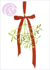 Postkarte Weihnachtsmistel (5 Stck)