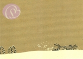 Postkarte Reise durch den Schnee (5 Stck)
