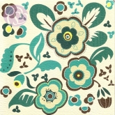 Klappkarte Cecilly, trkis