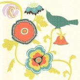 Klappkarte Birdgarden, trkis