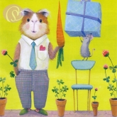 Postkarte Hase & Maus