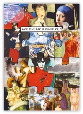 Postkarte Wer sind die Knstler?