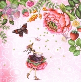 Postkarte Frau sammelt Herzen