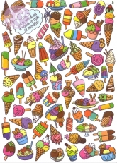 Postkarte, Rstelkarte Eis