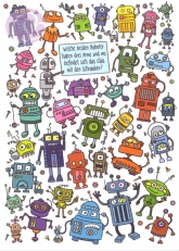 Postkarte, R�stelkarte Roboter