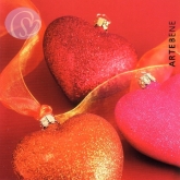 Geschenkkarte Weihnachtsherzen (10 Stck)