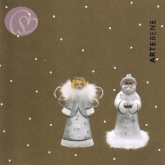 Geschenkkarte Engel + Weihnachtsmann (10 Stck)