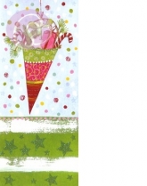 Geschenkkarte Weihnachtstasche (5 Stck)