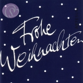 Geschenkkarte Frohe Weihnachten, blau (10 Stck)