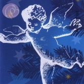 Geschenkkarte Engelsflug, blau (10 Stck)