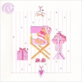 Klappkarte Teddybr, pink