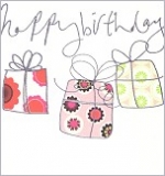 Klappkarte Happy Birthday, Pckchen