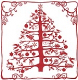 Postkarte Weihnachtsbaum