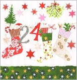 Postkarte Weihnachtsstr�mpfe