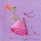 Postkarte Rose