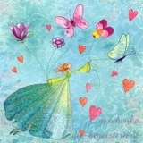 Postkarte Schmetterlinge