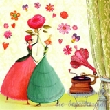 Postkarte Tanzende Mdchen