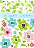 Klappkarte Vielen Dank, Blten