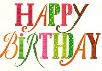 Postkarte Happy Birthday